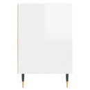 tv-bord 160x35x55 cm konstrueret træ hvid højglans