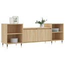 tv-bord 160x35x55 cm konstrueret træ sonoma-eg