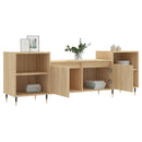 tv-bord 160x35x55 cm konstrueret træ sonoma-eg