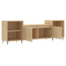 tv-bord 160x35x55 cm konstrueret træ sonoma-eg