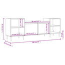 tv-bord 160x35x55 cm konstrueret træ sonoma-eg