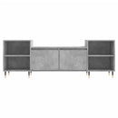 tv-bord 160x35x55 cm konstrueret træ betongrå