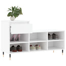 skoreol 102x36x60 cm konstrueret træ hvid