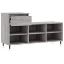 skoskab 102x36x60 cm konstrueret træ grå sonoma-eg