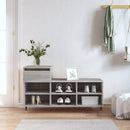 skoskab 102x36x60 cm konstrueret træ grå sonoma-eg