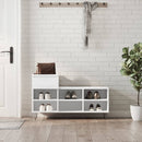 skoreol 102x36x60 cm konstrueret træ hvid