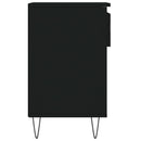skoreol 102x36x60 cm konstrueret træ sort