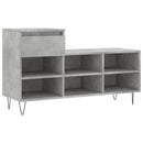 skoreol 102x36x60 cm konstrueret træ betongrå