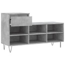 skoreol 102x36x60 cm konstrueret træ betongrå