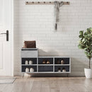 skoreol 102x36x60 cm konstrueret træ betongrå