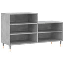 skoreol 102x36x60 cm konstrueret træ betongrå