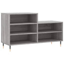 skoskab 102x36x60 cm konstrueret træ grå sonoma-eg