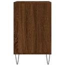 skoskab 102x36x60 cm konstrueret træ brun egetræ