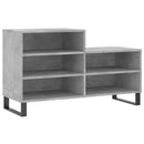 skoreol 102x36x60 cm konstrueret træ betongrå