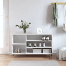 skoreol 102x36x60 cm konstrueret træ hvid højglans