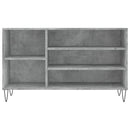 skoreol 102x36x60 cm konstrueret træ betongrå