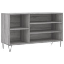 skoskab 102x36x60 cm konstrueret træ grå sonoma-eg