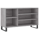 skoskab 102x36x60 cm konstrueret træ grå sonoma-eg