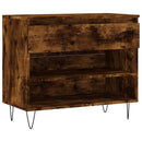 skoskab 70x36x60 cm konstrueret træ røget egetræsfarve