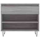 skoskab 102x36x60 cm konstrueret træ grå sonoma-eg
