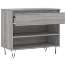 skoskab 102x36x60 cm konstrueret træ grå sonoma-eg