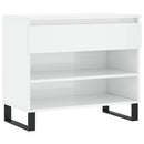 skoreol 70x36x60 cm konstrueret træ hvid højglans
