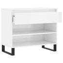 skoreol 70x36x60 cm konstrueret træ hvid højglans