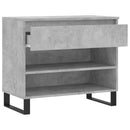 skoreol 70x36x60 cm konstrueret træ betongrå