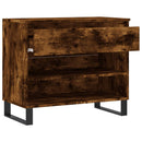 skoskab 70x36x60 cm konstrueret træ røget egetræsfarve