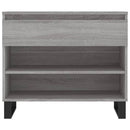 skoskab 102x36x60 cm konstrueret træ grå sonoma-eg