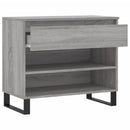 skoskab 102x36x60 cm konstrueret træ grå sonoma-eg