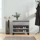 skoskab 102x36x60 cm konstrueret træ grå sonoma-eg