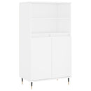skab 60x36x110 cm konstrueret træ hvid