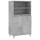skab 60x36x110 cm konstrueret træ Betongrå