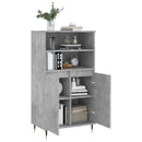 skab 60x36x110 cm konstrueret træ Betongrå