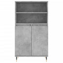 skab 60x36x110 cm konstrueret træ Betongrå