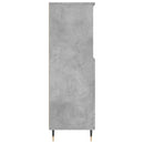 skab 60x36x110 cm konstrueret træ Betongrå