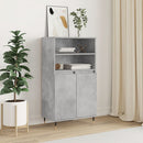 skab 60x36x110 cm konstrueret træ Betongrå