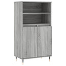 skab 60x36x110 cm konstrueret træ Grå sonoma-eg