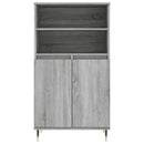 skab 60x36x110 cm konstrueret træ Grå sonoma-eg