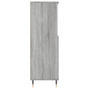 skab 60x36x110 cm konstrueret træ Grå sonoma-eg