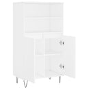 skab 60x36x110 cm konstrueret træ hvid