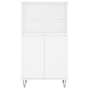 skab 60x36x110 cm konstrueret træ hvid