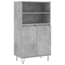 skab 60x36x110 cm konstrueret træ Betongrå