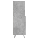 skab 60x36x110 cm konstrueret træ Betongrå