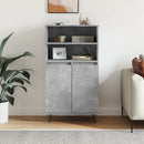 skab 60x36x110 cm konstrueret træ Betongrå