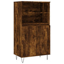 skab 60x36x110 cm konstrueret træ Røget egetræ