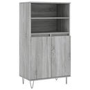 skab 60x36x110 cm konstrueret træ Grå sonoma-eg