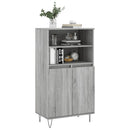 skab 60x36x110 cm konstrueret træ Grå sonoma-eg