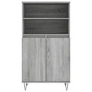 skab 60x36x110 cm konstrueret træ Grå sonoma-eg